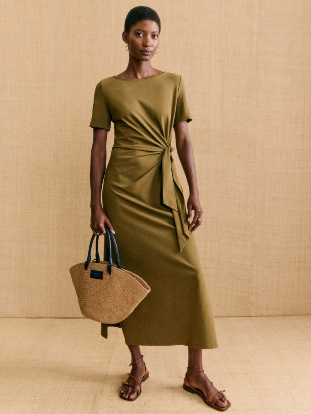 Sezane Olive Pippa dress size M